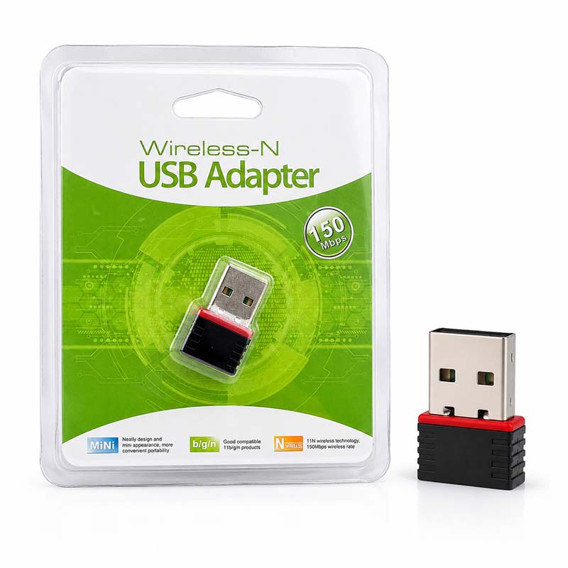 کارت شبکه وايرلس WiFi 802.11N بدون انتن 150M/S