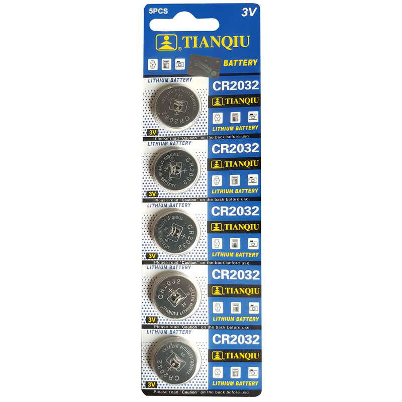 باتری سکه ای تیانکیو مدل CR2032 ورق 5 عددی