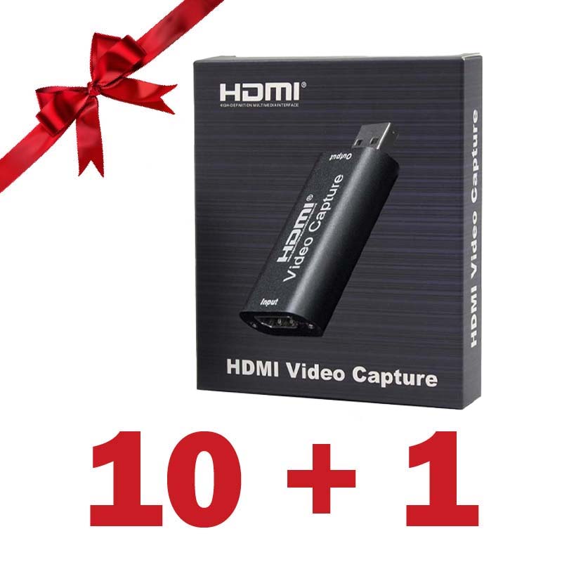 بسته 1+10 کارت کپچر HDMI به USB (یک عدد هدیه)