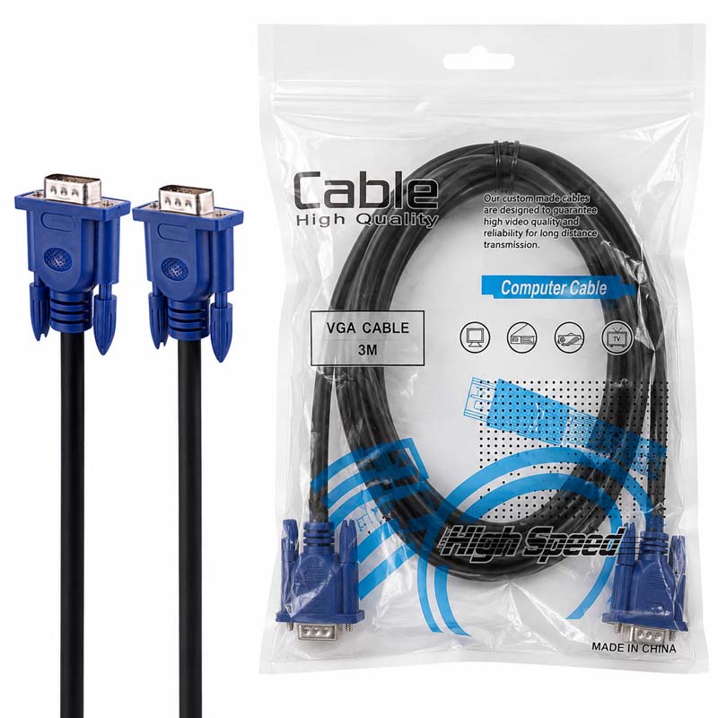 کابل VGA 3+6 کولاک به طول 3 متر