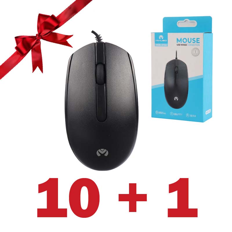 بسته 1+10 موس ميکاسو مدل MOS-372U (یک عدد هدیه)