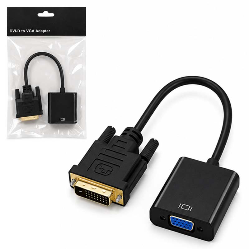 مبدل (25 پين) DVI-D به VGA سيم دار مدل D1