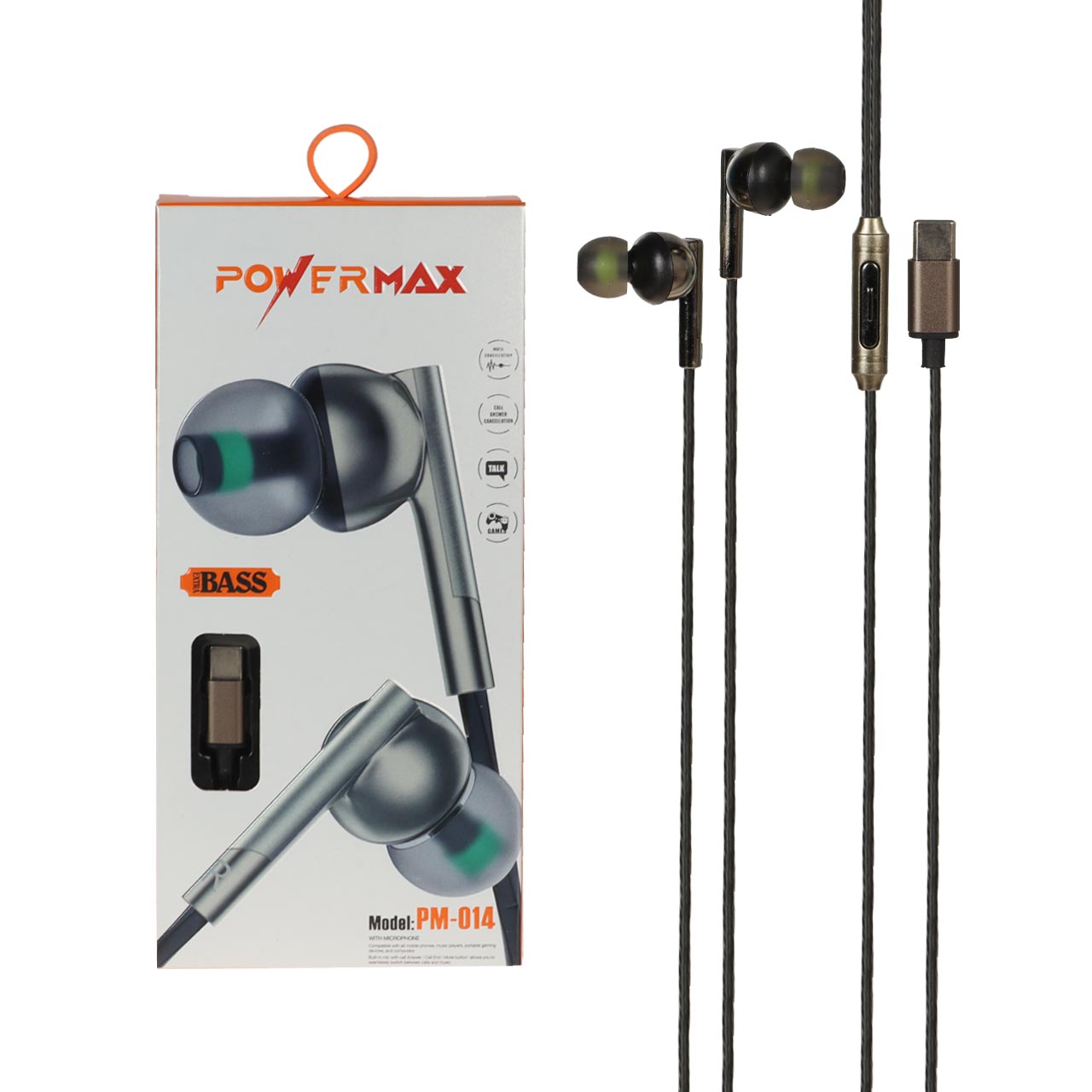 هندزفری سيمی Type-C پاورمکس مدل PM-014