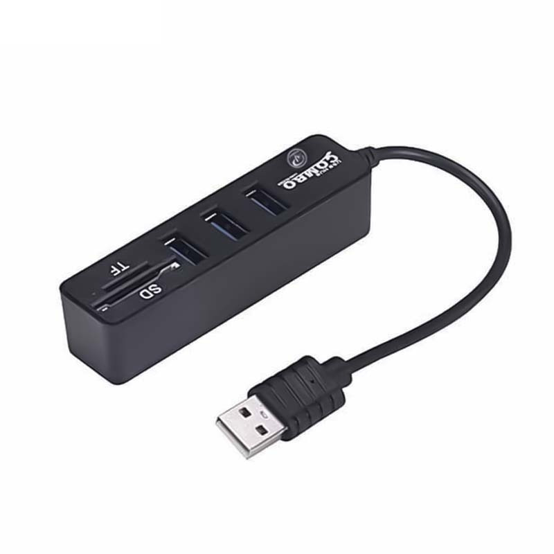 هاب رم ريدر USB2.0 سه پورت ایکس پی مدل XP-HC834