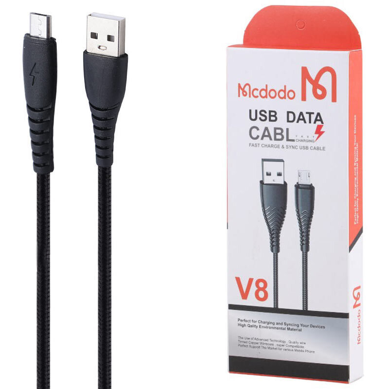 کابل شارژر ميکرو طرح مکدودو مدل V8