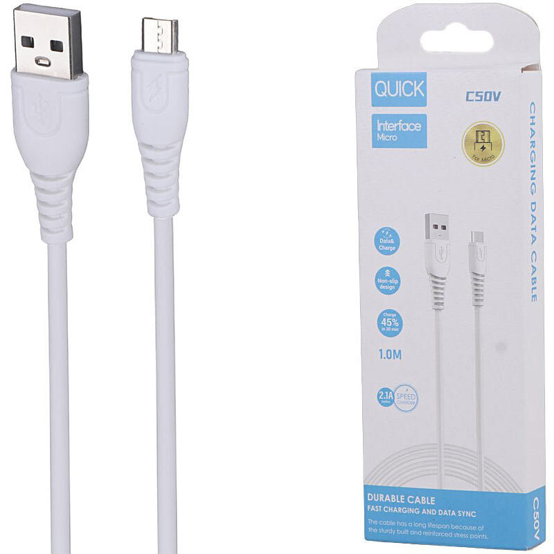 کابل شارژر ميکرو کوییک مدل C50V