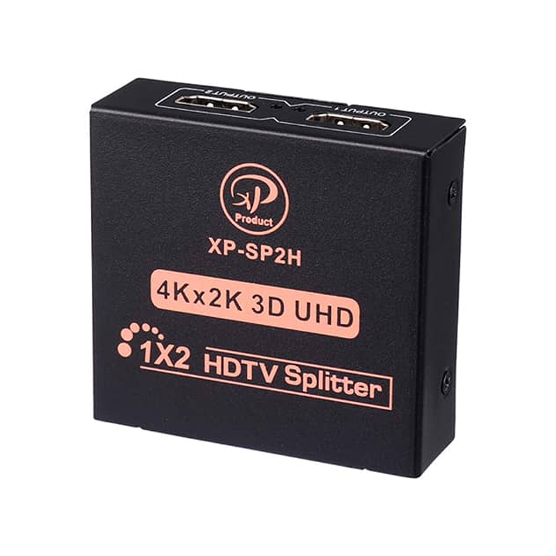 اسپليتر 1 به 2 HDMI با آداپتور ایکس پی مدل XP-SP2K