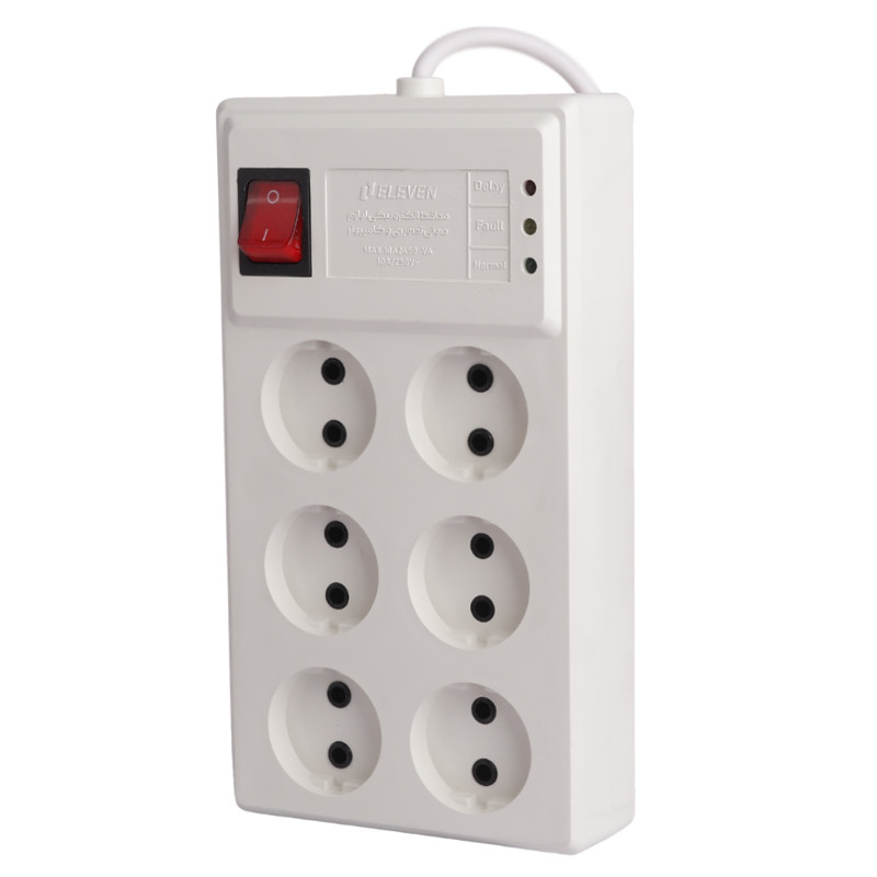 محافظ برق 6 خانه کابل 3 متری ایلون مدل VP9006