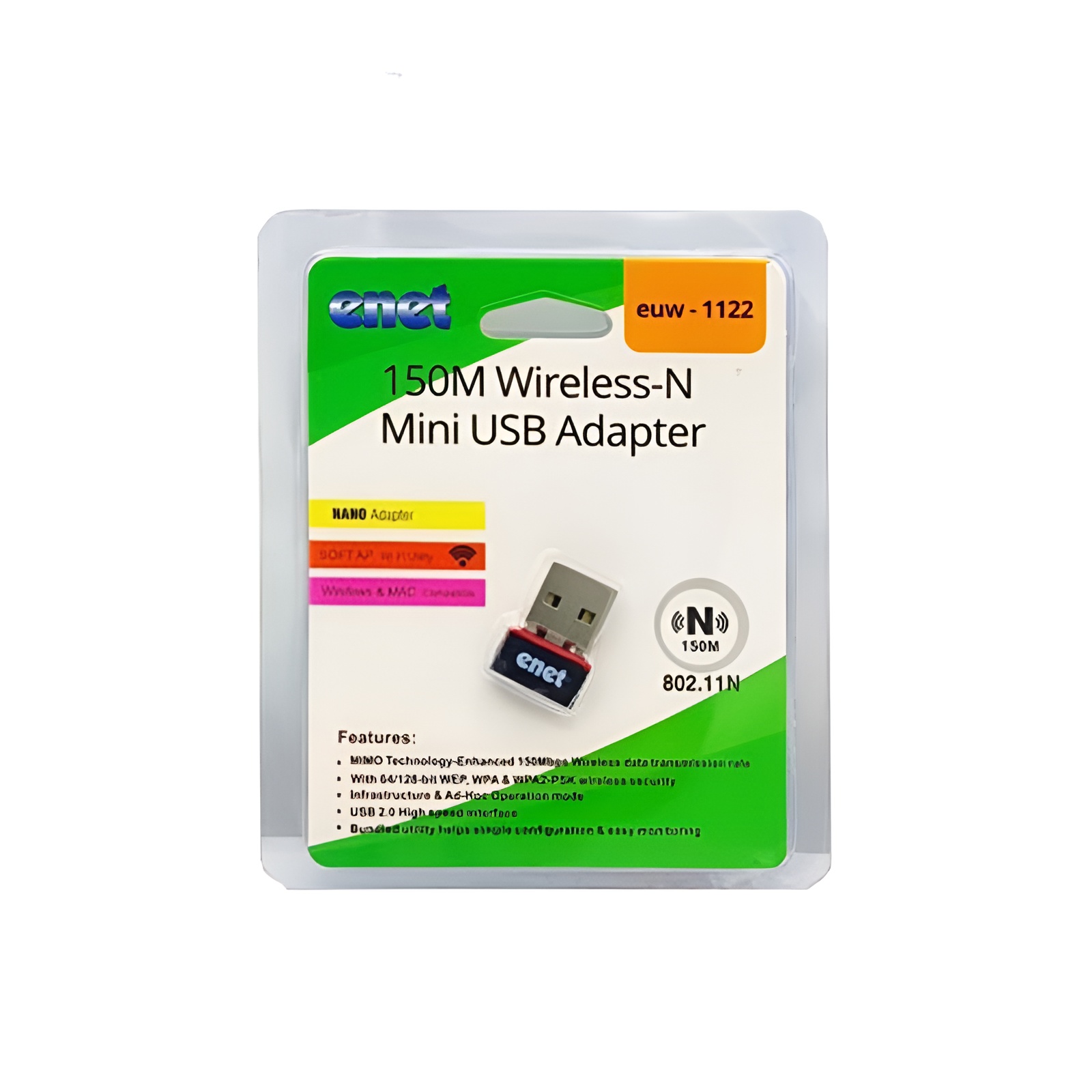 کارت شبکه وايرلس بدون انتن ای نت مدل euw-1122