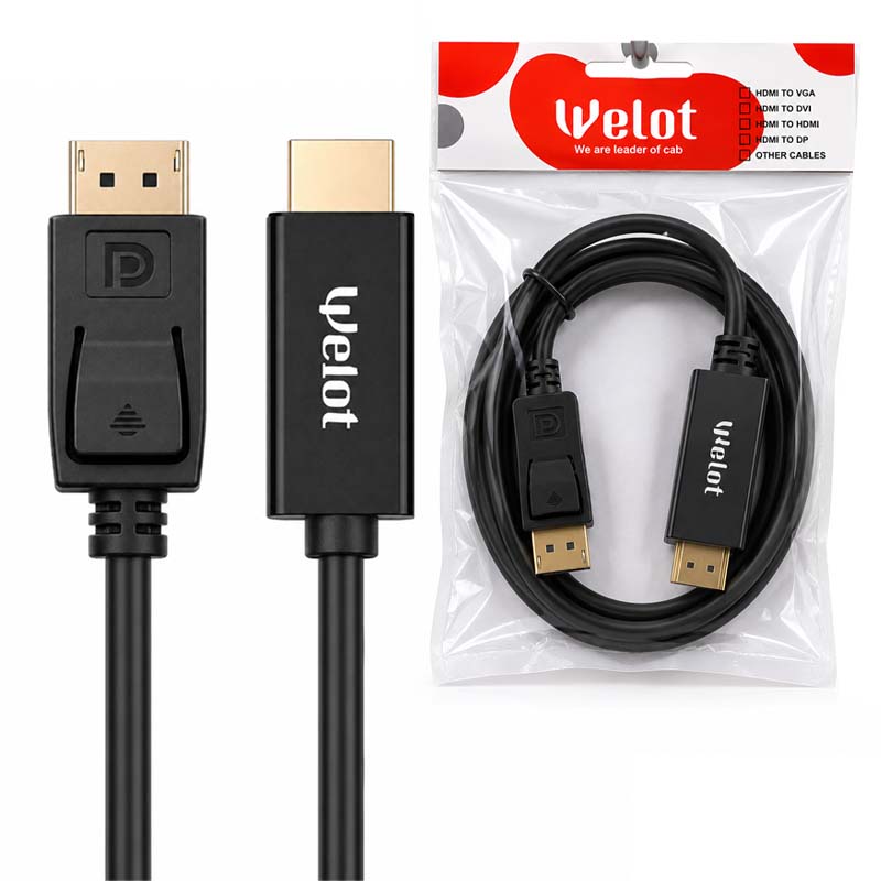 کابل Display port به HDMI ویلات به طول 1.8 متر