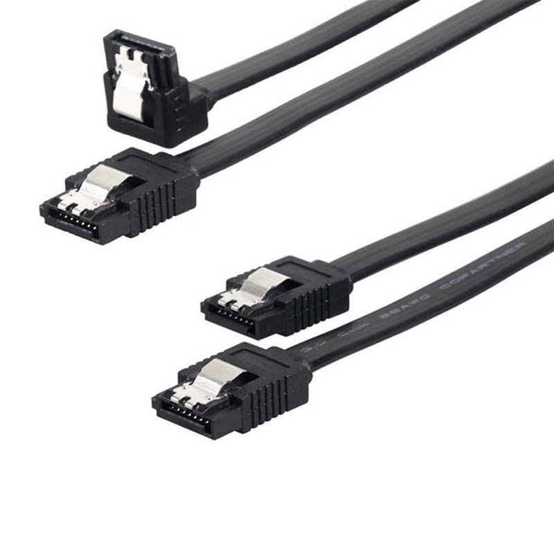 کابل ديتا SATA 3 گيگابايت قفل دار بسته 2 عددی