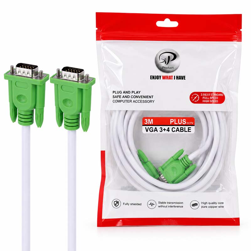 کابل VGA 3+4 Plus ايکس پی به طول 5 متر