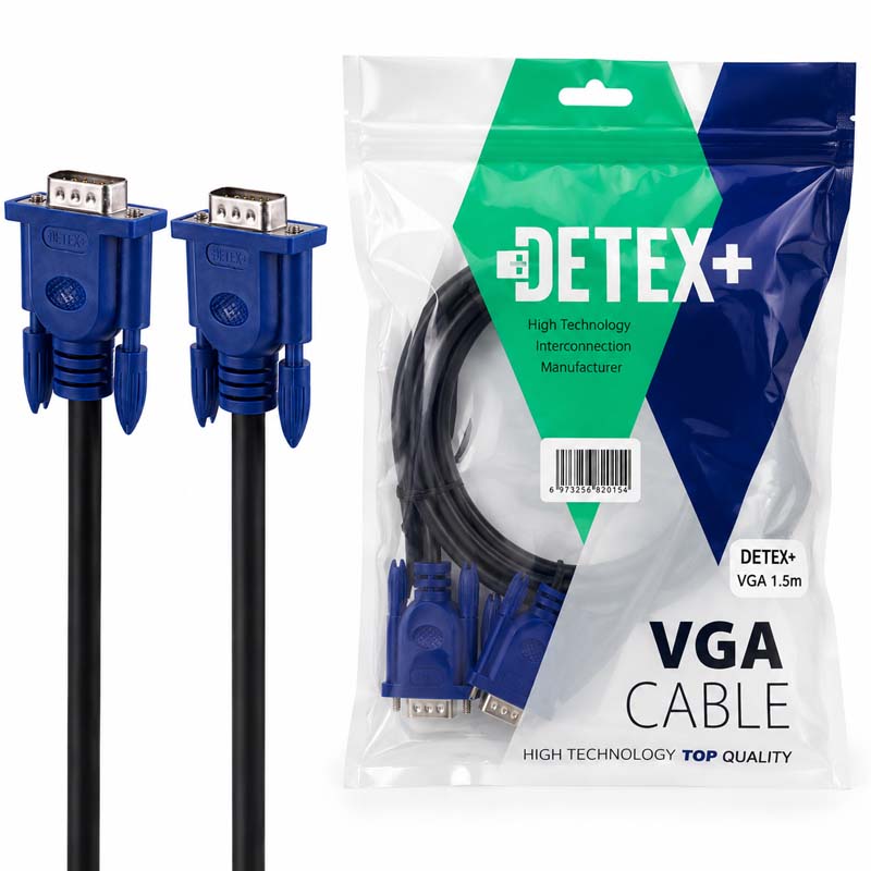 کابل VGA 3+2 دیتکس پلاس به طول 1.5 متر