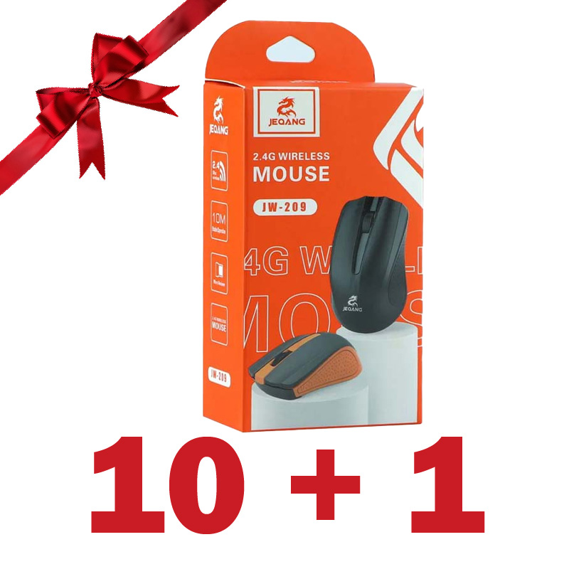 بسته 1+10 موس بی سیم جيکنگ مدل JW-209 (یک عدد هدیه)
