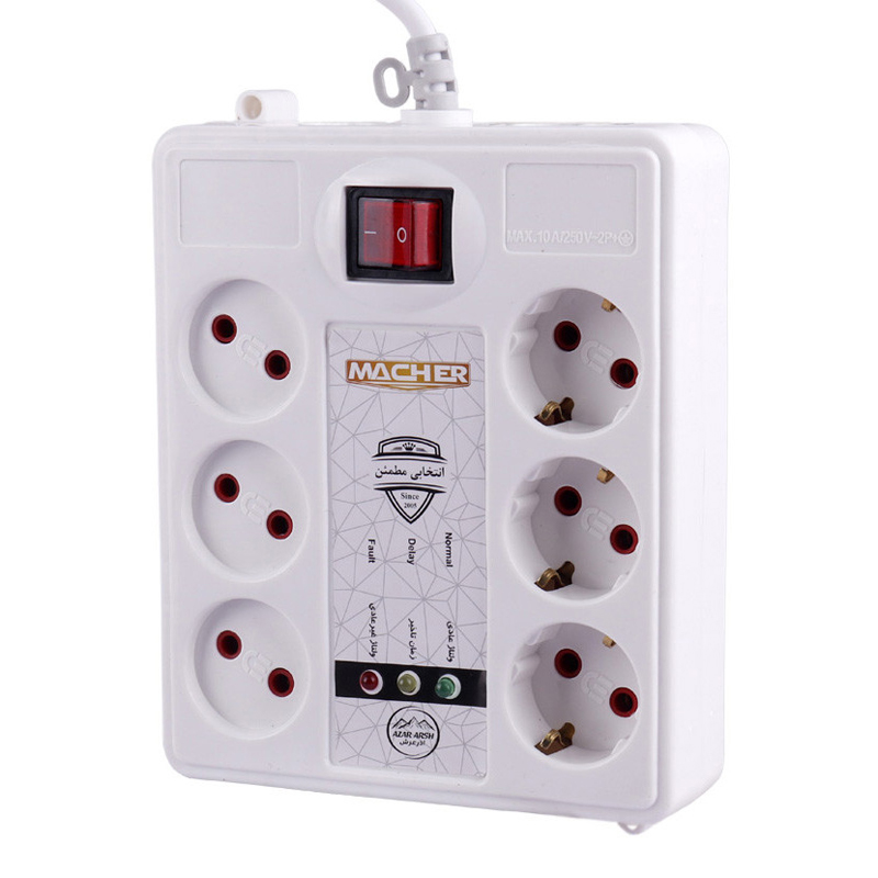 محافظ برق 6 خانه مچر کابل 3 متری مدل MR227