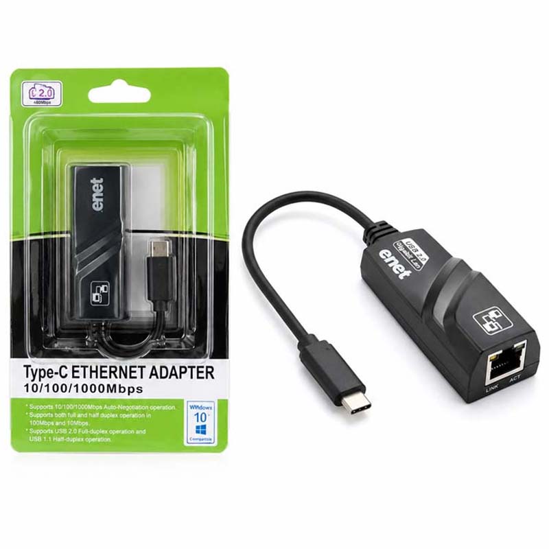 تبديل Type-c به LAN ای نت 