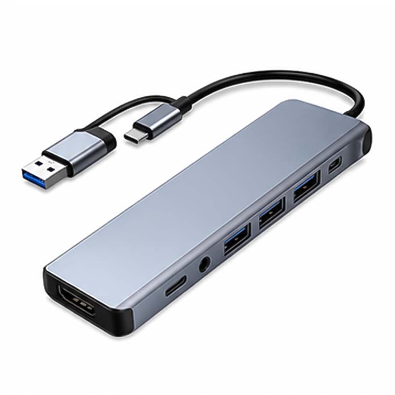 هاب USB3.0 و TYPE-C هشت کاره