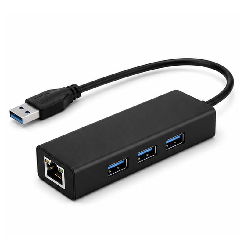 هاب USB 3.0 سه پورت و LAN