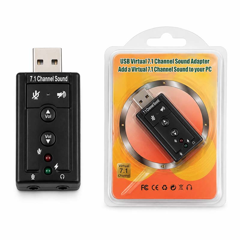 کارت صدا ولوم دار USB مدل CV7