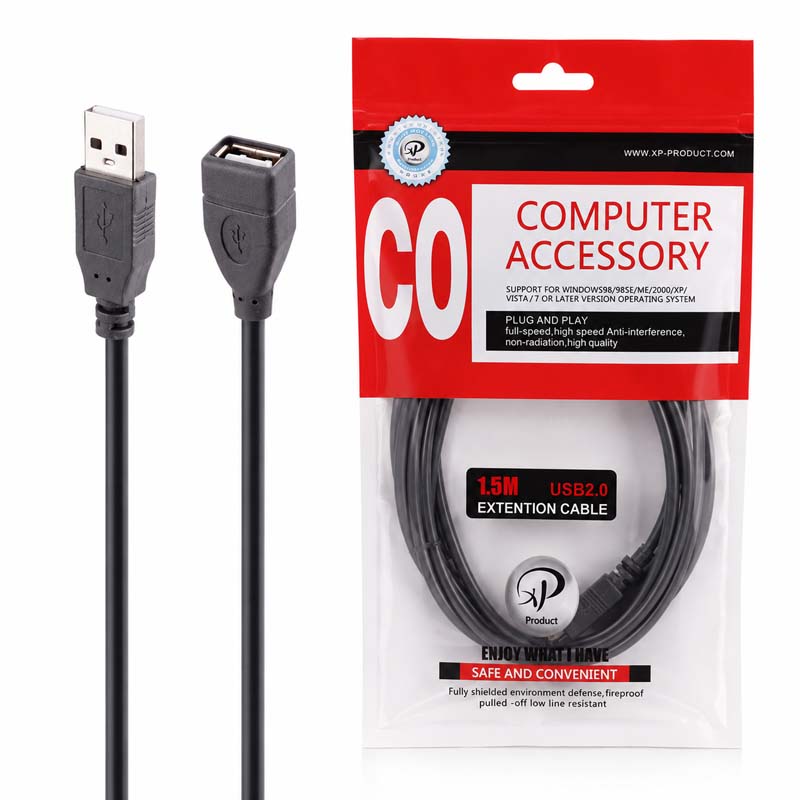 کابل افزايش طول USB2.0 ایکس پی به طول 1.5 متر