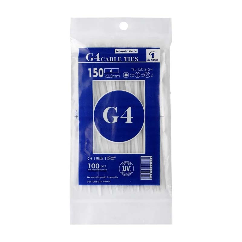 بست کمربندی 2.5*150 بسته 100 عددی مدل G4