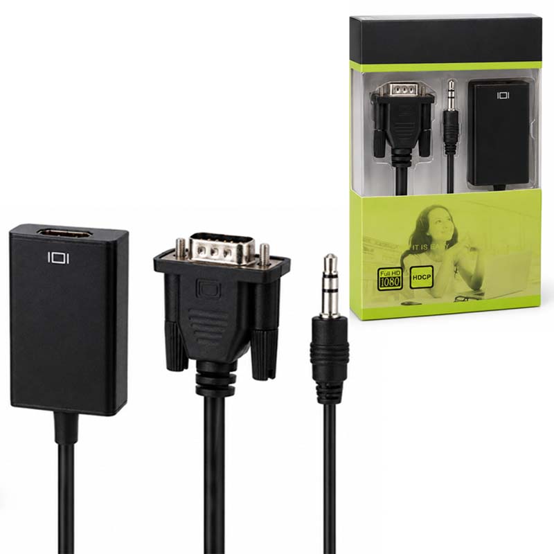 مبدل VGA به HDMI با صدا مدل HDCP