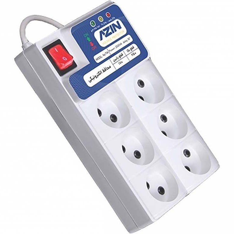 محافظ برق 6 خانه کابل 3 متری آذین مدل AP706