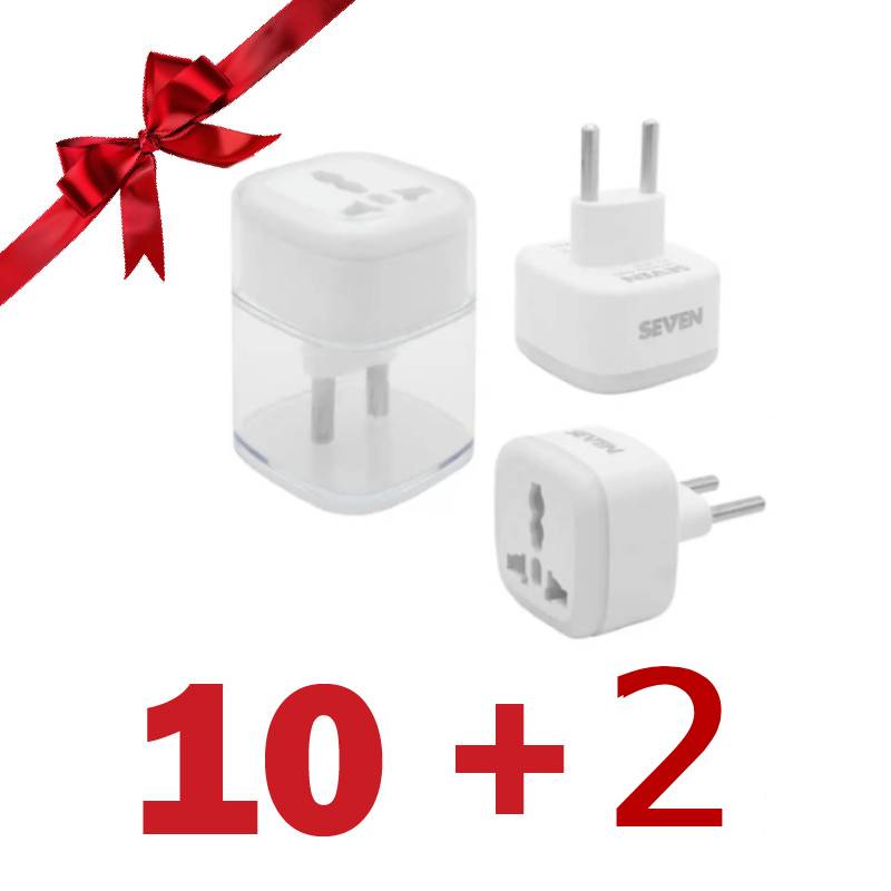 بسته 2+10 تبدیل 3 به 2 چراغ دار سون (دو عدد هدیه)