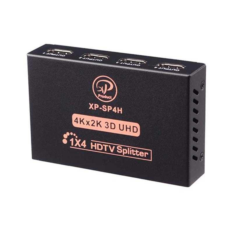 اسپليتر 1 به 4 HDMI با آداپتور اکس پی مدل XP-SP4K