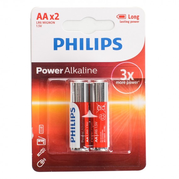 باتری قلم آلکالین 2 عددی کارتی فيليپس