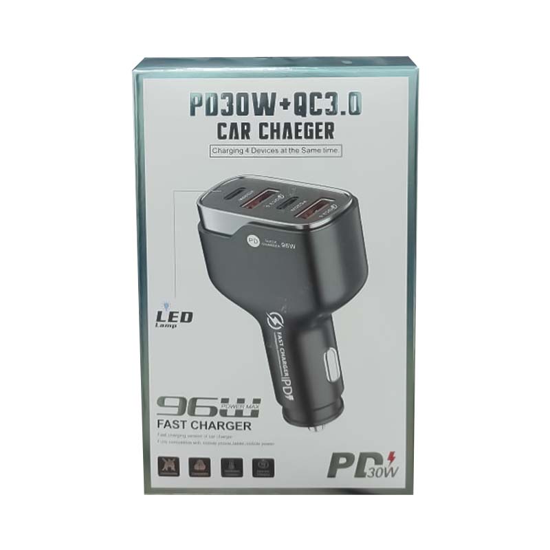 شارژر فندکی 96 وات 4 خروجی مدل 2U2C