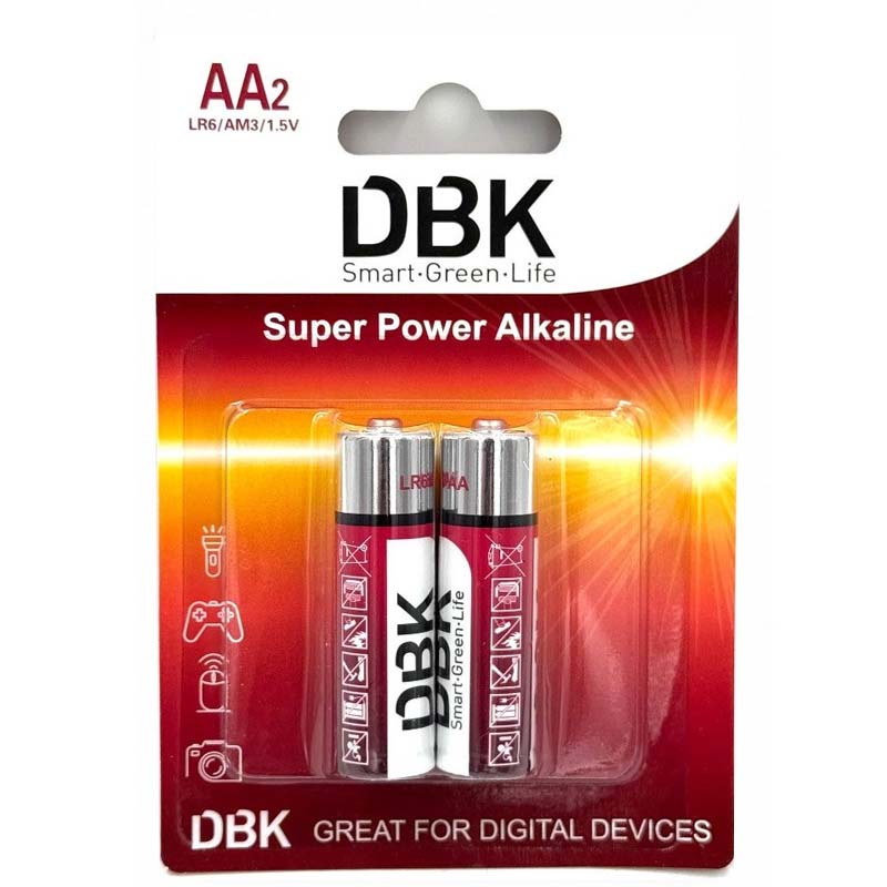 باتری قلم آلکالين 2 عددی کارتی DBK